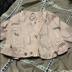 18mo Faux leather peplum jacket